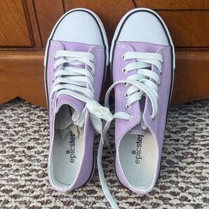 Epic Step Women's Purple Canvas Sneakers